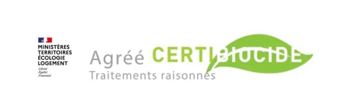 Logo officiel certification produits biocides Certibiocide